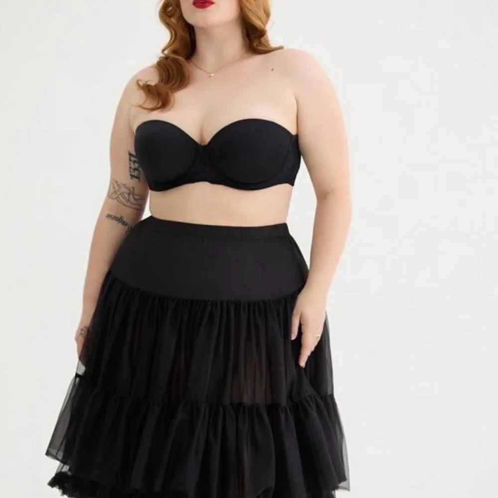 Retro Chic Crinoline Skirt - Torrid - Deep Black Size 0 - Picture 4 of 8